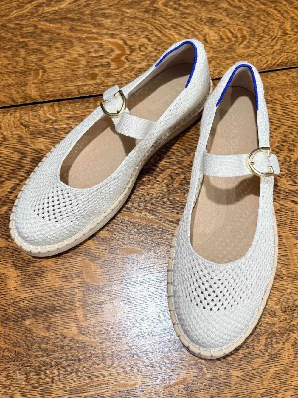 Rothy's The Espadrille Mary Jane Flats in Jasmine sz 11.5